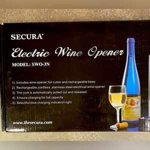 Secura electric wine opener new